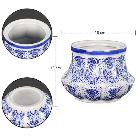 Decorative blue and white vases for classic homes