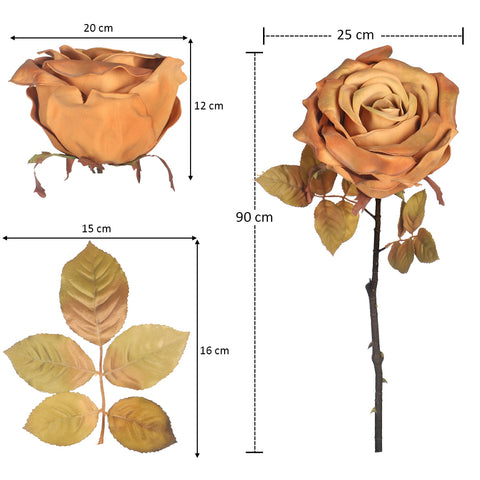 Big Size Artificial Rose Flower Stems