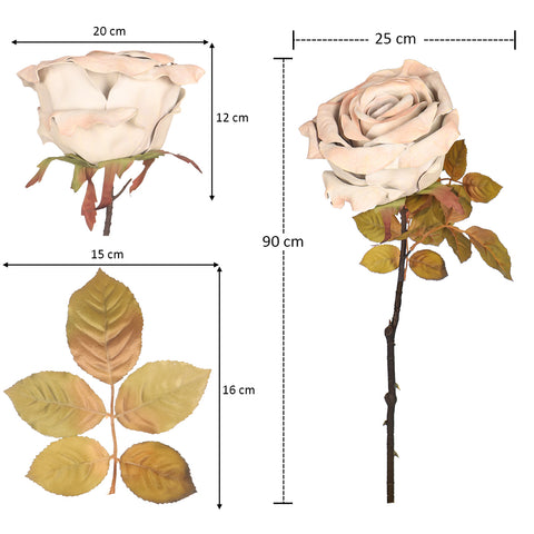 Big Size Artificial Rose Flower Stems