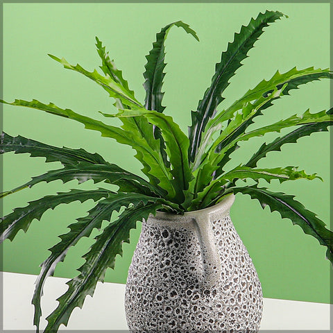 Lifelike artificial hanging birds nest fern leaves for home decor