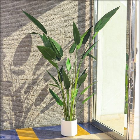 Faux bird of paradise tree for modern home décor