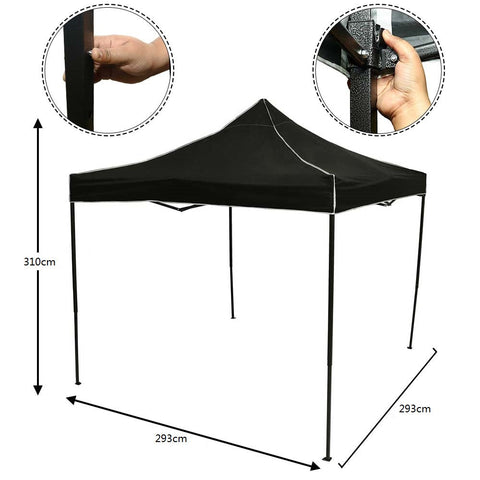 Waterproof shelter for garden gatherings under a portable canopy