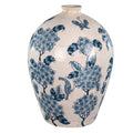 Blue floral vase for indoor plant arrangements