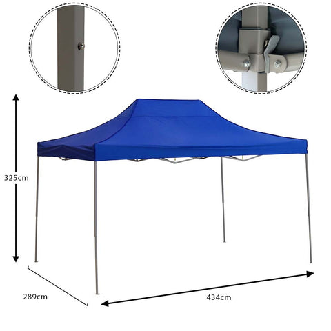 Heavy-duty waterproof canopy tent with rust-resistant frame