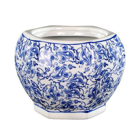 Decorative blue and white vases for classic homes