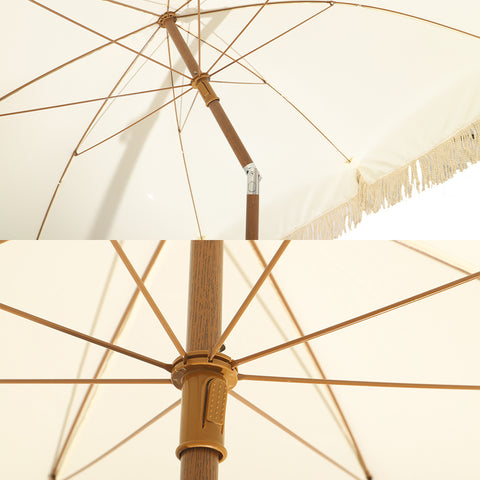 Bohemian Vintage Umbrella with Tassels without Base