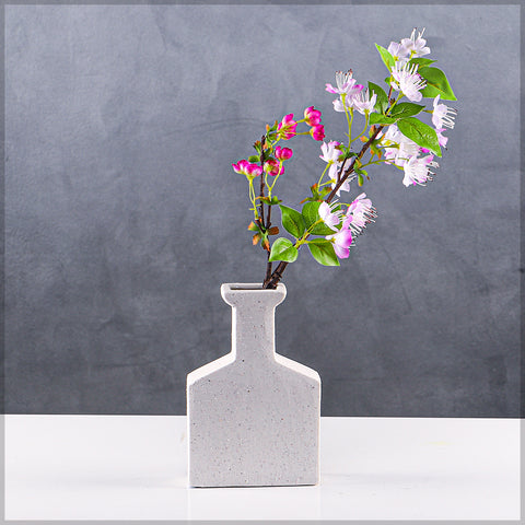 Modern bottle ceramic vase for contemporary interiors