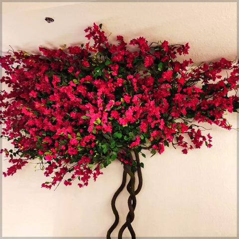 Bougainvillea Flowers Wall to Ceiling Decoration