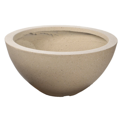 Bowl shape concrete planter