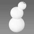 White ceramic table top bubble design vase