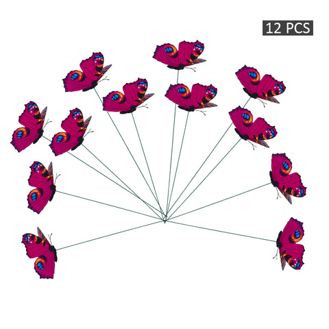 Colorful Butterflies on Sticks-butterfly-17cm