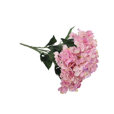 Pink Artificial Silk Hydrangea Flowers