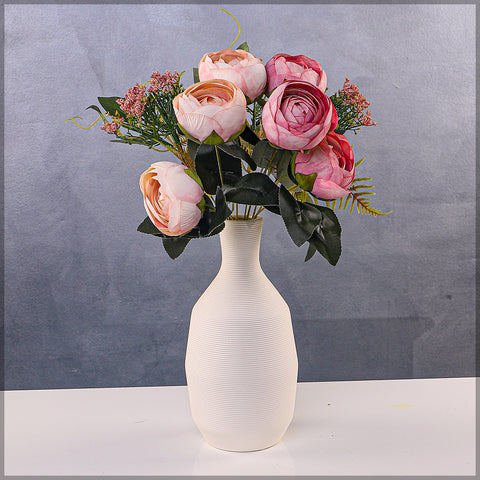 Artificial Silk Cabbage Rose Bunch