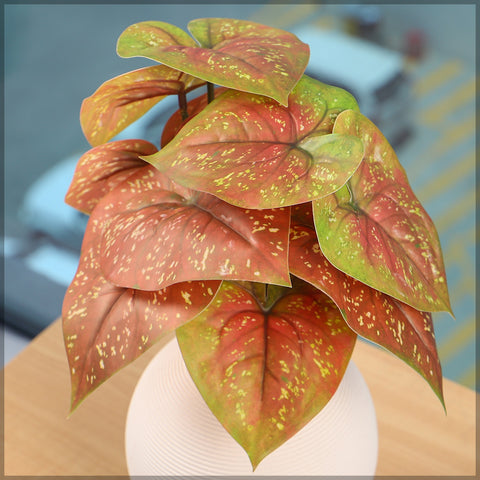 Fake Caladium Plant Leaves