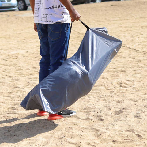 Comfortable camping chairs with mesh and fabric construction