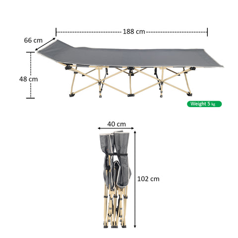 Camping Folding Bed with Carry Bag