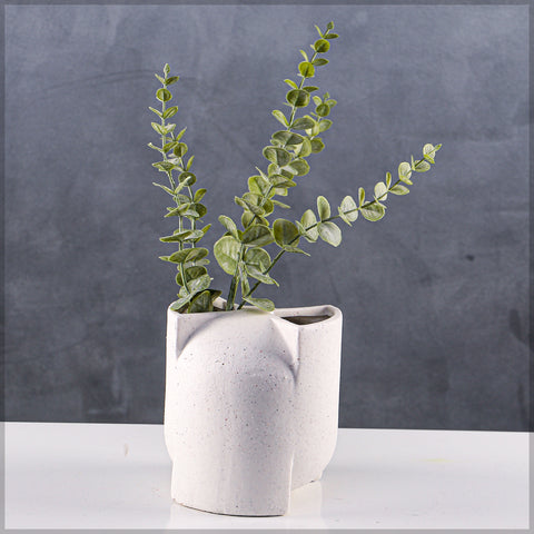 Elegant large white ceramic vase for stylish homes