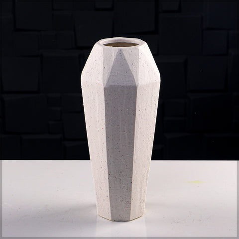 Elegant geometric modern design ceramic flower vase