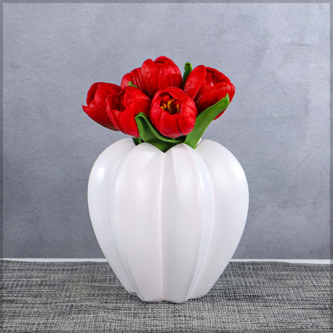 Decorative White Ceramic Vase