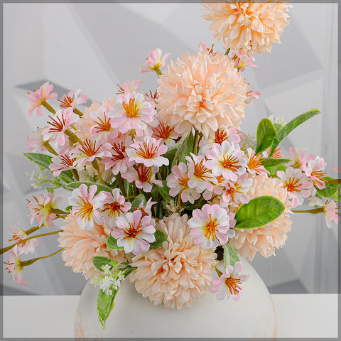 Cream Color Flower Arrangements with Vase