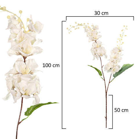 Artificial White Cherry Flower