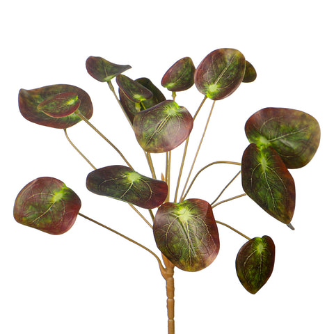 Artificial Chinese money plant leaves for vases