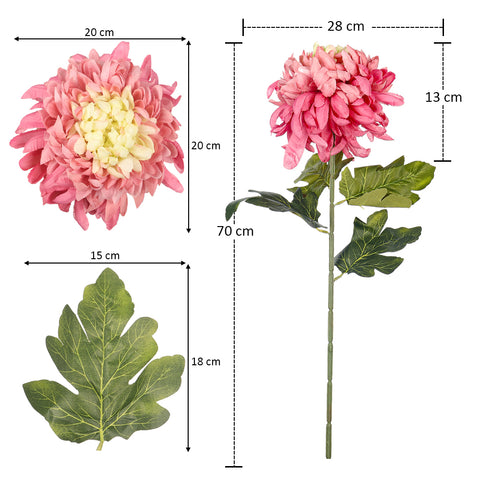 Artificial Chrysanthemum Big Flower Head