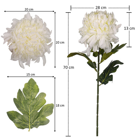 Artificial Chrysanthemum Big Flower Head