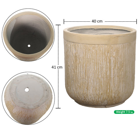 Circular Concrete Planter Pots