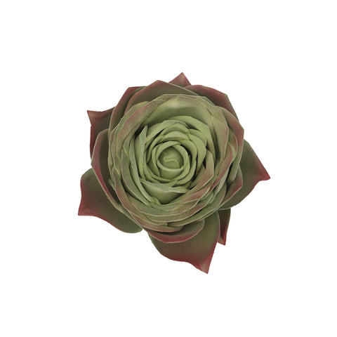 Artificial rose succulent plant red green for home décor