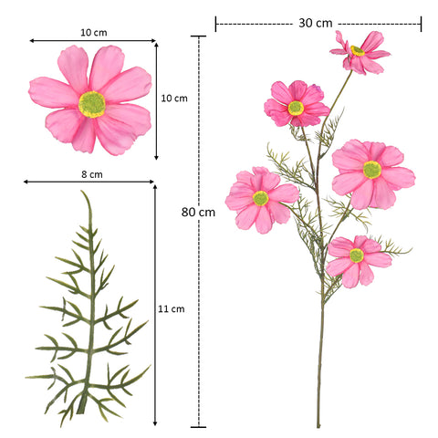 Artificial Silk Cosmos Flowers