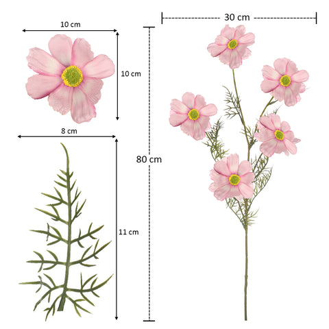 Artificial Silk Cosmos Flowers