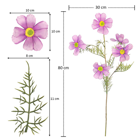 Artificial Silk Cosmos Flowers