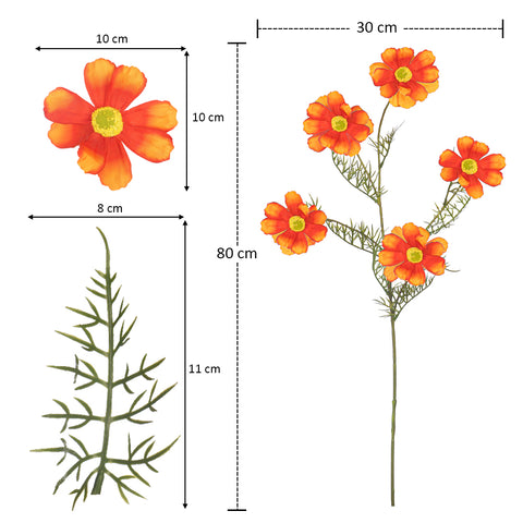 Artificial Silk Cosmos Flowers