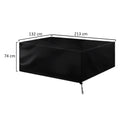 Stretch table cover for durable protection of patio furniture