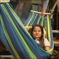 Outdoor hammock swing for backyard or camping trips