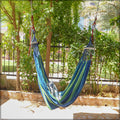 Heavy duty canvas hammock swing for backyard lounging