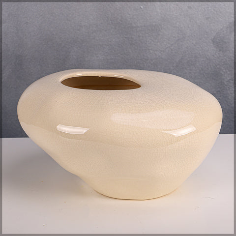 Modern Styles Cream Ceramic Vase