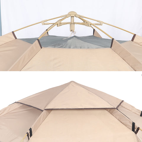 Quick assembly pop up tent for outdoors