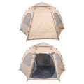 Compact foldable tent for hiking and travel