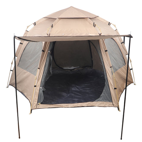 Instant setup cream camping tent