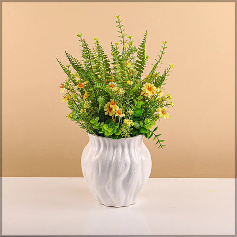 Tall ceramic vase for stylish flower arrangements