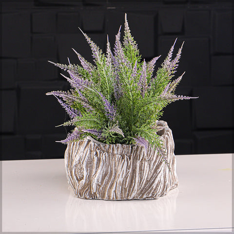 Stylish small cement vase for home decor