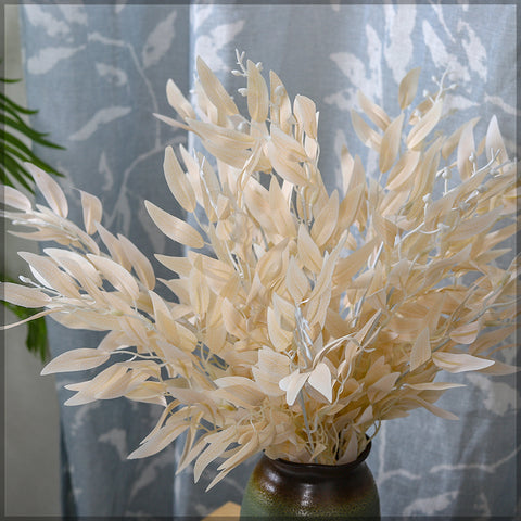 Artificial willow leaves bunch for maintenance-free greenery in home decor