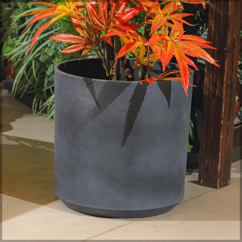 Elegant Gray Plastic Pots