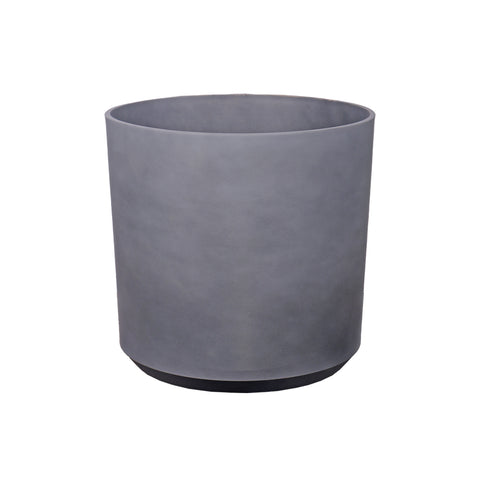 Elegant gray plastic pots