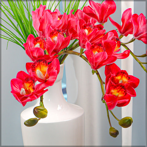 3pcs Artificial Cymbidium Flowers