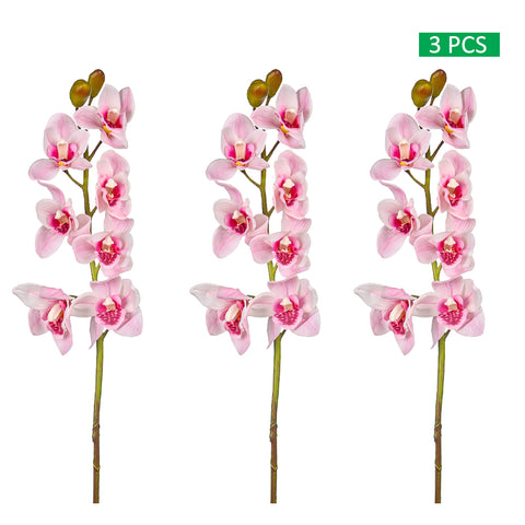 3pcs Artificial Cymbidium Flowers