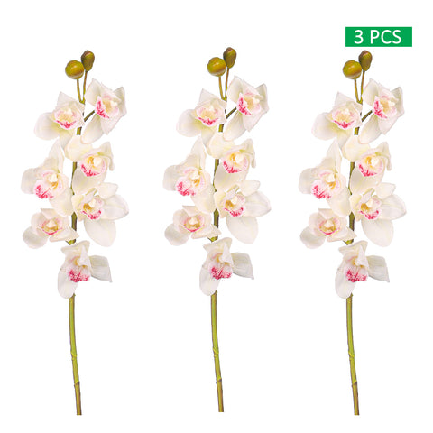 3pcs Artificial Cymbidium Flowers