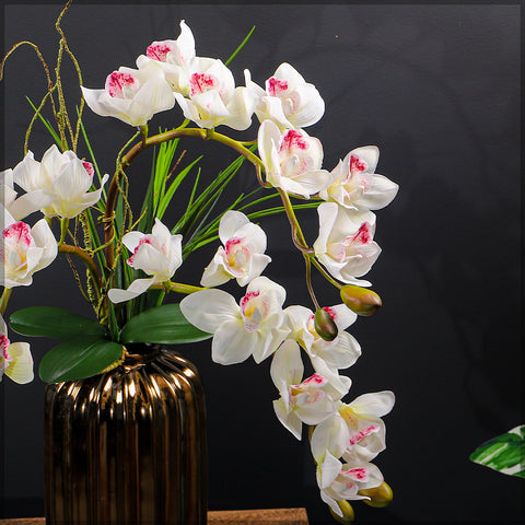 3pcs Artificial Cymbidium Flowers